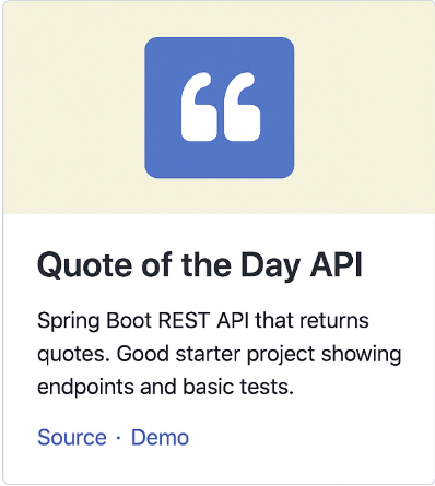 Quote of the Day API